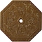 Ekena Millwork Spring Octagonal Medallion (Canopies up to 3"), 29 1/8"OD x 2 1/4"ID x 1 1/8"P, Smokey Topaz Crackle CM30SPSTC - alternate 1